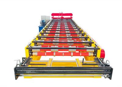 China 1000-1250mm Ibr Roof Sheet Making Machine Plc Hydraulic Cutting System à venda