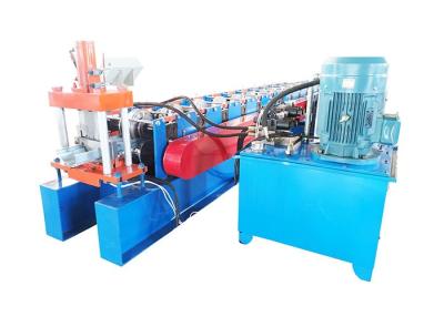 China Galvanized Steel Metal 50hz Door Frame Roll Forming Machine With Cr12 Cutting Blade for sale
