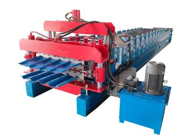 China Two Different Profile Roofing Double Layer Roll Forming Machine For Steel Tile Making for sale