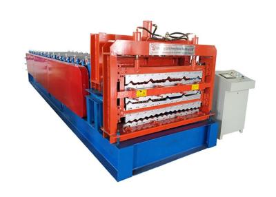 China Roof Panel 0.8mm 220v Three Layer Roll Forming Machine Plc for sale