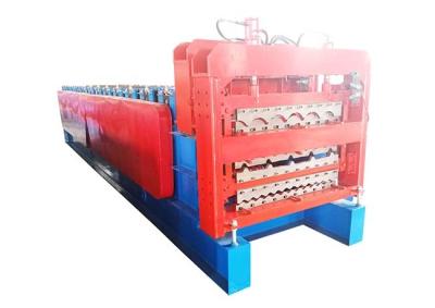 China 3 Profiles Tile Roofing Three Layer Roll Forming Machine IBR Sheet for sale