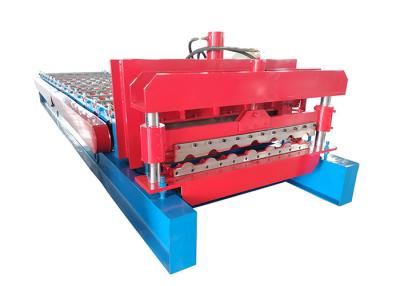 China Color Steel Glazed Tile Roof Panel Roll Forming Machine 70mm Diameter for sale
