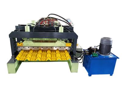 China Automatic High Speed Glazed Tile Roll Forming Machine Roof Tile Working for sale
