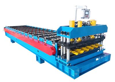 Китай Chain Size 1 Inch Glazed Tile Roll Forming Machine 3 - 5m/Min продается