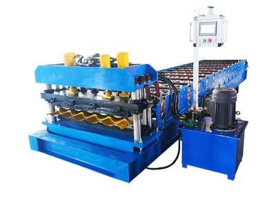 China Teja esmaltada de metal Máquina formadora de rollos Solución de fabricación Techo de acero en venta