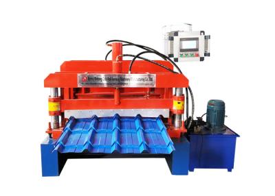 China Metal Roof Sheet Glazed Tile Roll Forming Machine 0-3m/Minute High Productivity for sale
