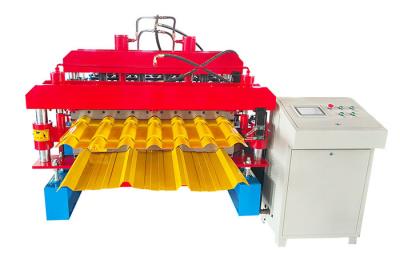 中国 380VAC Double Layer Roll Forming Machine 0.3-0.8mm Roofing Sheet Making Machine 販売のため