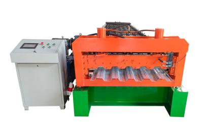 China Thickness 0.8-1.2mm Floor Deck Roll Forming Machine with 24 rows Roller station for sale