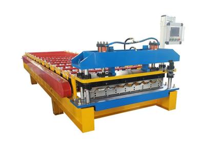 China Galvanized Corrugated Metal Roof Tile Making Machine 0.2 - 0.8 Mm for sale
