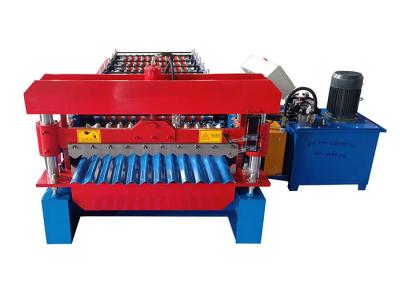 China Color Steel Corrugated Roll Forming Machine 8 - 20 M/Min for sale