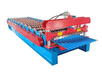 China Iron PPGI Steel Making Corrugated Roofing Sheet Forming Machine For 0.3mm Thick for sale