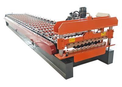 China Máquina de fabricação de chapas de telhado Máquina de formação de rolos de chapas de telhado de metal trapezoidal à venda