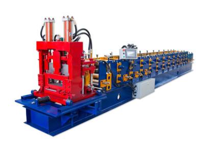 China Flexible Operation Lip Channel Roll Forming Machine , C Z U Steel Roll Forming Machine for sale