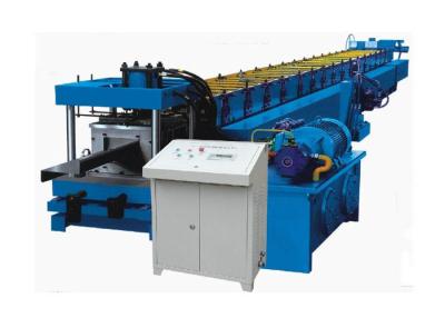 China Thickness 1-3 MM Z Purlin Forming Machine , Hydraulic Drive Purlin Making Machine Blue Color for sale