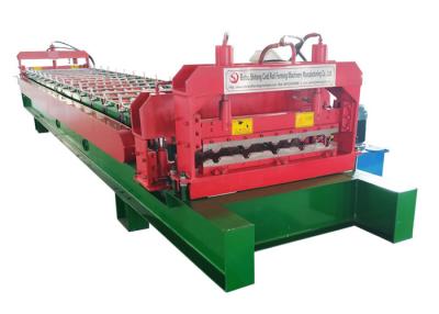 China PPGI / GI Roof Panel Roll Forming Machine , A / C Motor Metal Sheet Forming Machine for sale