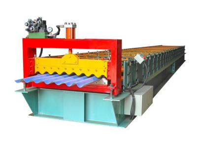 China Color Steel Trapezoidal Sheet Roll Forming Machine , Wall Panel Roll Forming Machine for sale