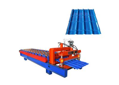 China 840mm Width Glazed Tile Roll Forming Machine Connect Bar 25mm For Flat Sheet And Tile for sale
