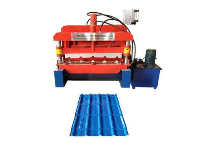 China Power 4+4 Kw Glazed Tile Roll Forming Machine Bamboo Shape Productivity 1-4 M/Min for sale