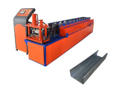 China Shaft 70mm C Purlin Roll Forming Machine , Furring Channel Roll Forming Machine for sale