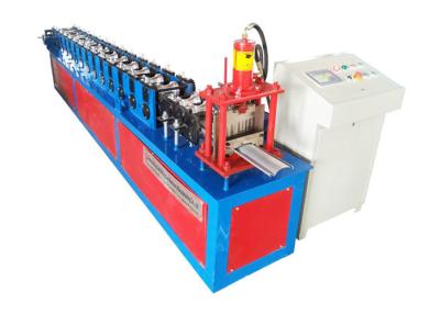 China Color Steel Rolling Shutter Profile Machine , Mould Cutting Door Panel Roll Forming Machine for sale