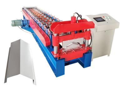 China Computer Control Ridge Cap Roll Forming Machine 15 Forming Steps With Hydraulic Cutter for sale