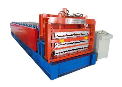 China Triple Layer Steel Roofing Sheet Roll Forming Machine 8-12m/Min Working Speed for sale