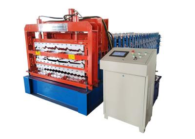China 4 KW Power Roofing Sheet Roll Forming Machine For Three Roofing Sheet for sale