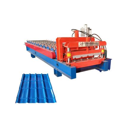 China CE Hydraulic Tile Making Machine Glazed Tile Forming Machine With 11 Rollers for sale