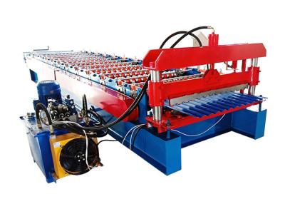 China Popular Corrugated Steel Roofing Sheet Roll Forming Machine For Wall And Roof Of House for sale