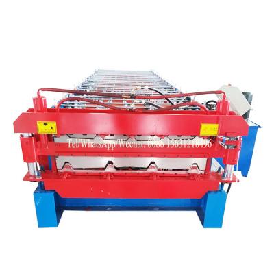 China Professional Double Layer Roof Roll Forming Machine / Tile Forming Machine for sale