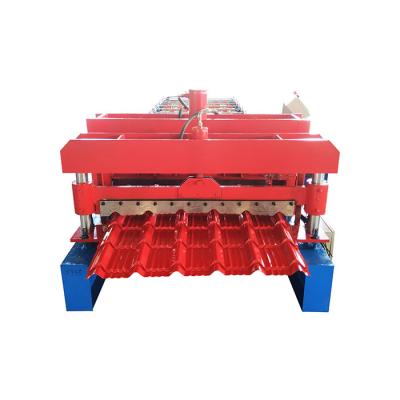 China Color Steel Plate PPGL 5m/Min Glazed Tile Forming Machine for sale