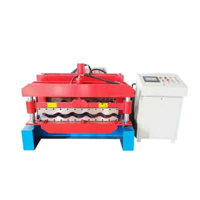 China Gi Coil 1200mm Delta Glazed Tile Roll Forming Machine for sale
