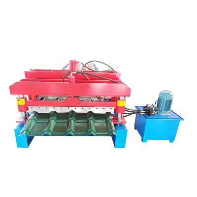 China Steel Plate PPGI 4m/Min Glazed Tile Roll Forming Machine for sale