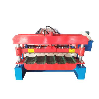 China Double Layer Corrugated 5.5kw Roofing Sheet Roll Forming Machine for sale