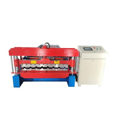 China Blue Steel Tile CE 12m/Min Sheet Metal Forming Machine for sale