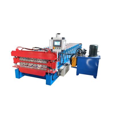 China Gi 1000mm Width 4kw Roof Sheet Rolling Machine for sale