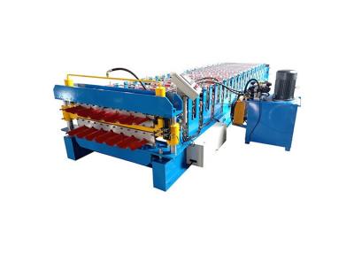 China Glazed Tile Roof Panel Iron Fiber 20m/Min Sheet Roll Forming Machine for sale