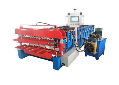 China Plc 5.5kw Corrugated Roof Sheet Forming Machine For Tile Making for sale