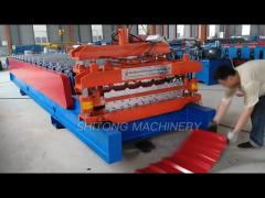 ISO Corrugated Roof Sheet Double Layer Roll Forming Machine
