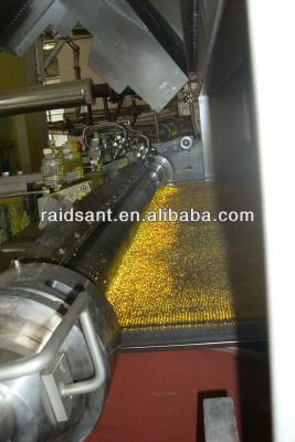 中国 耐久の硫黄のペレタイザー機械海外エンジニア利用できる鋼鉄ベルトの造粒機 販売のため