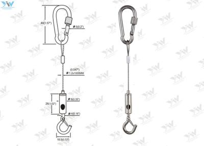 China Sign Installation Companies Art Hanging Systems Mounting Kit Wire Length Adjustable for sale