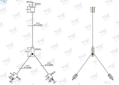 China Ajuste del equipo del alambre ajustable de la altura y ajustable colgantes sin utilizar las herramientas en venta
