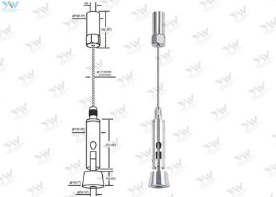 China Stahlkabel-hängendes System/Acrylanzeigesysteme für Fall-Bilder zu verkaufen