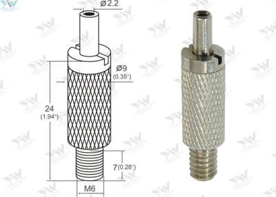 China Brass Material Aircraft Cable Grippers / Wire Cable Grippers With M 6 Male Thread for sale