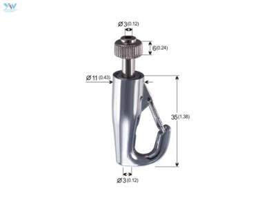 China Safety Self - Gripping Hook Zinc Alloy Adjustable Cable Gripper Hanger for sale