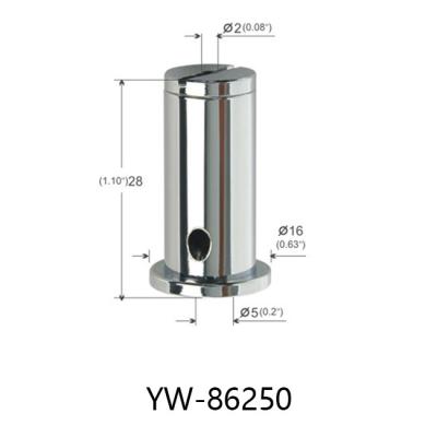 China Chrome Plated Brass Ceiling Attachment Side Exit with M5 Female thread YW86250 for sale