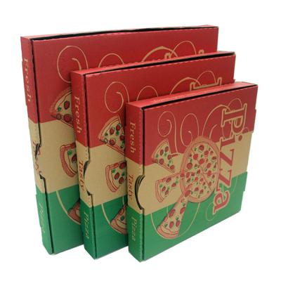 China Recycled Materials Food Grade Pizza Box Custom Printed Para de caja pizza design cardboard box pizza en venta