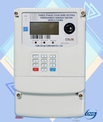 China BS Mounting Four Wire  Three Phase Kilowatt Hour Meter With STS Compliant for sale