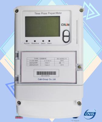 China IC Card Prepaid Commercial Electric Meter , IEC Standard Three Phase energy meters for sale