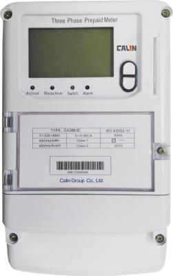 China Prepaid Wireless Smart Meters Card Type 3X240V Kilowatt Hour Meter 3 Phase for sale